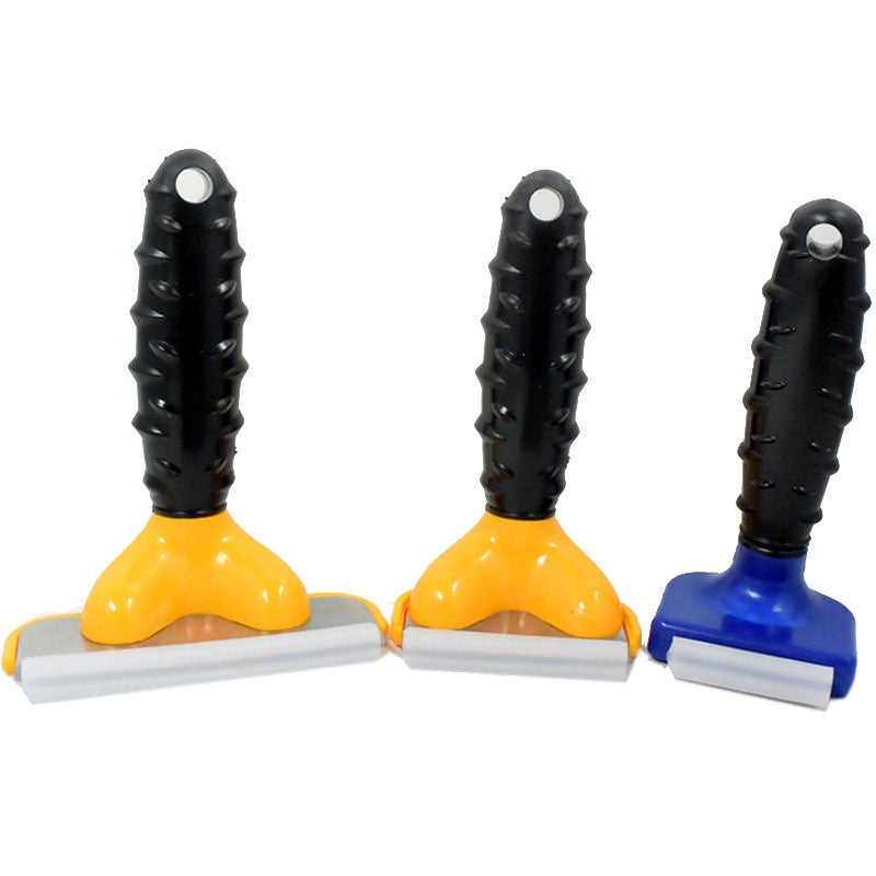 KFX-0503869 Dog Hair Removal Comb in Stainless Steel - Small, Medium, and Large Sizes Available