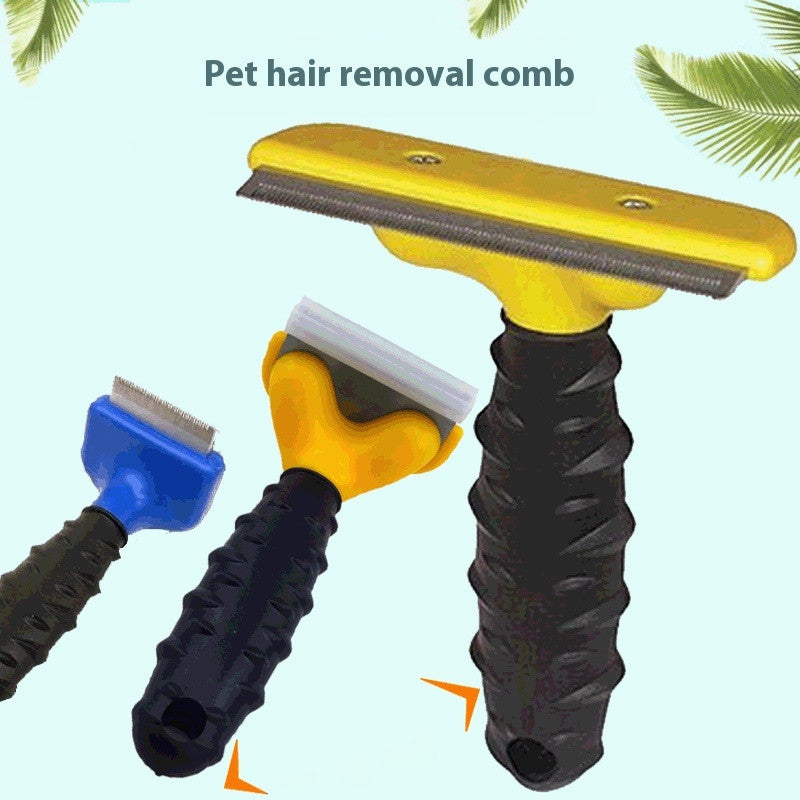 KFX-0503869 Dog Hair Removal Comb in Stainless Steel - Small, Medium, and Large Sizes Available