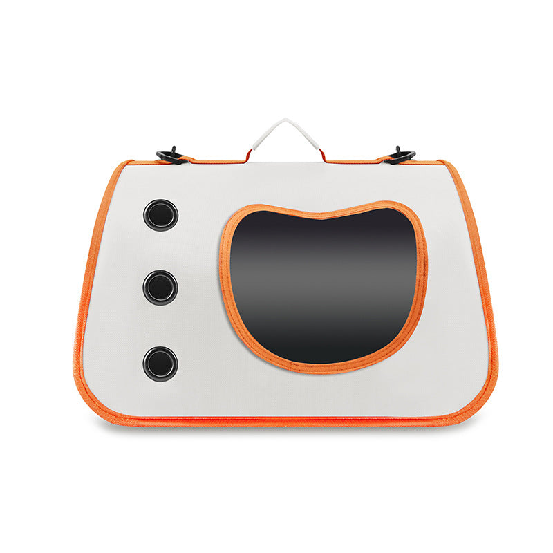 KFX-0510269 Portable Large Capacity Crossbody Pet Bag - Breathable Oxford Cloth in Various Colors