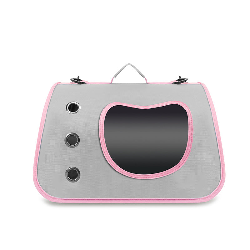 KFX-0510269 Portable Large Capacity Crossbody Pet Bag - Breathable Oxford Cloth in Various Colors