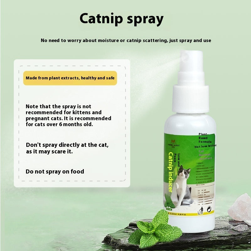 KFX-0511293 Mood-Enhancing Catnip Spray for Soothing Your Pet's Stress - 50ml