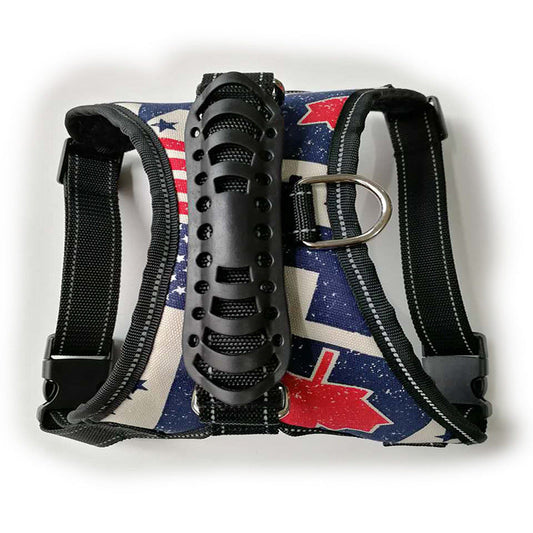 KFX-0513085 Comfortable Non-Strangling Dog Chest Harness - Breathable Oxford & Mesh Fabric for All Dog Sizes