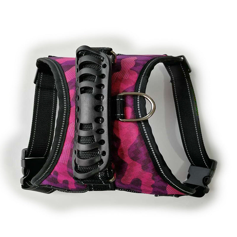 KFX-0513085 Comfortable Non-Strangling Dog Chest Harness - Breathable Oxford & Mesh Fabric for All Dog Sizes