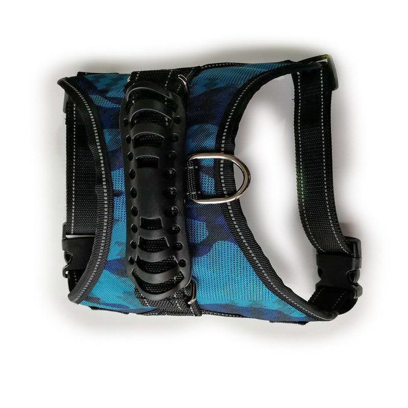 KFX-0513085 Comfortable Non-Strangling Dog Chest Harness - Breathable Oxford & Mesh Fabric for All Dog Sizes