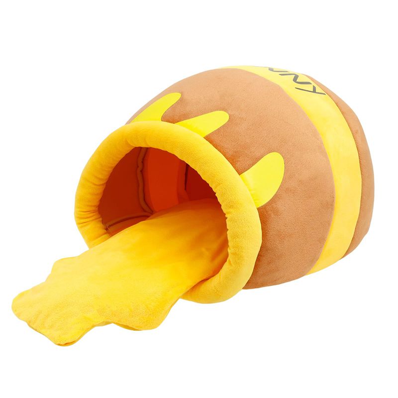 KFX-0513853 Cozy Honey Pot Cat Bed with Memory Foam Cushion, Plush Pet Cave for Small Cats