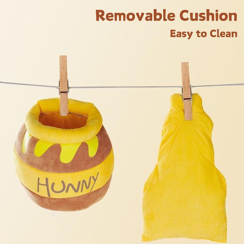 KFX-0513853 Cozy Honey Pot Cat Bed with Memory Foam Cushion, Plush Pet Cave for Small Cats