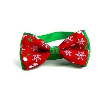 KFX-0516029 Snowman and Snowflake Pattern Pet Clothing for Dogs and Cats - Adjustable Neck Grooming Accessory
