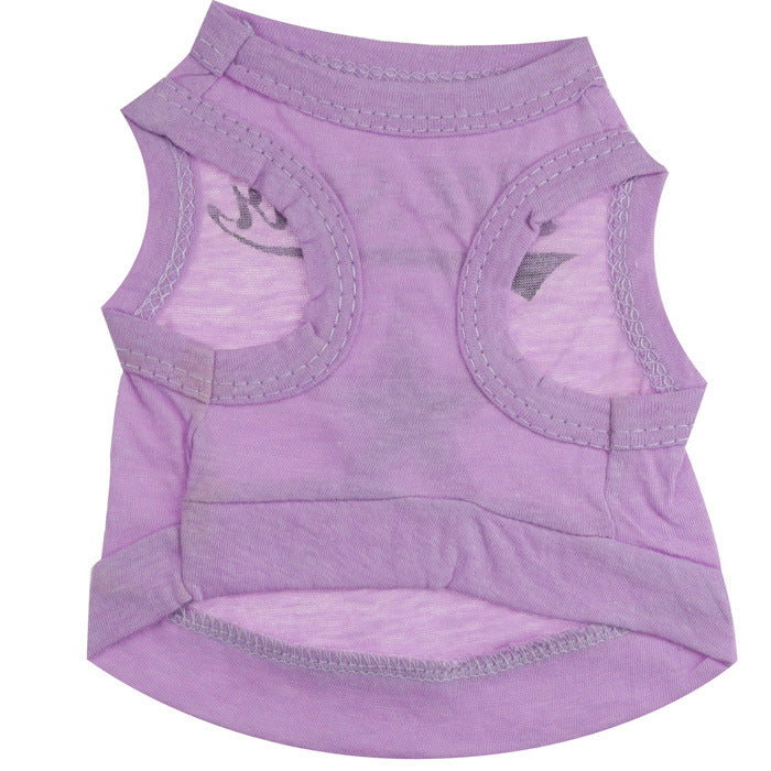 KFX-0516157 Cotton Jersey Printed Five-Star Pet Vest for All Pets