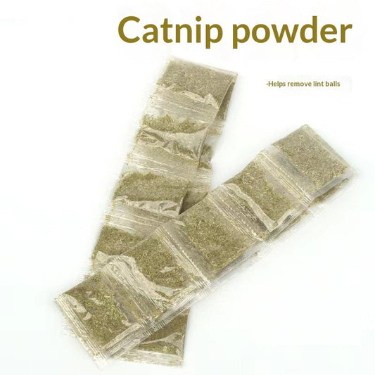 KFX-0519613 Catnip Mint Powder for Hairball Relief and Oral Hygiene for Cats - 1g Bag