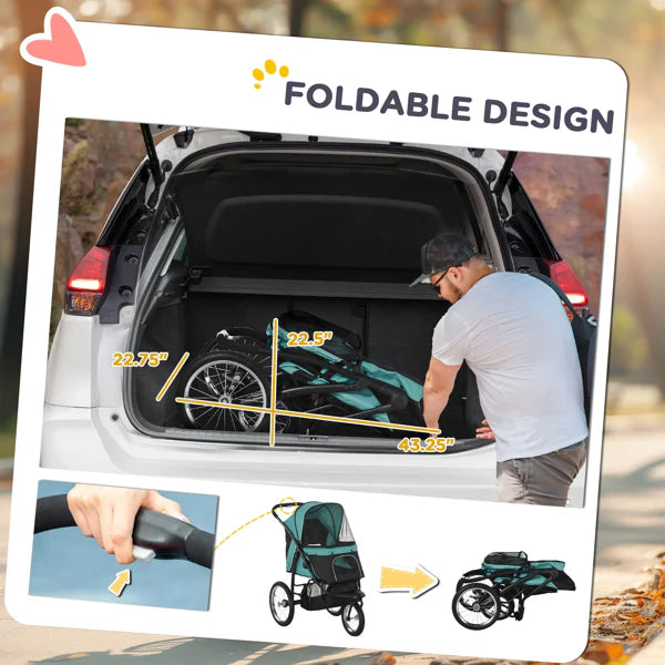 KFX-0527293 Pet Stroller for Dogs - Comfortable and Convenient Travel Solution