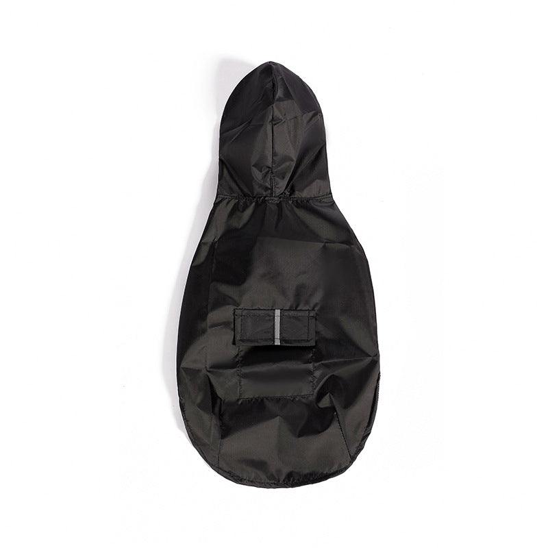 KFX-0533437 Reflective Windproof Hooded Raincoat for Large Dogs in Multiple Colors