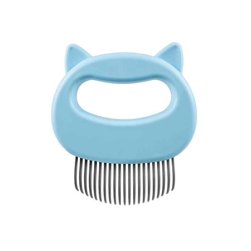 KFX-0536637 Cat Massage Comb for Long and Short-Haired Cats - ABS Material, 10x9 cm, Available in Blue, Green, Pink