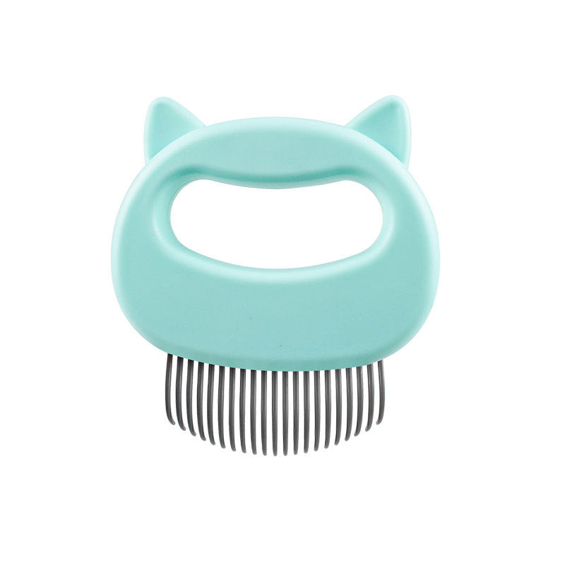 KFX-0536637 Cat Massage Comb for Long and Short-Haired Cats - ABS Material, 10x9 cm, Available in Blue, Green, Pink