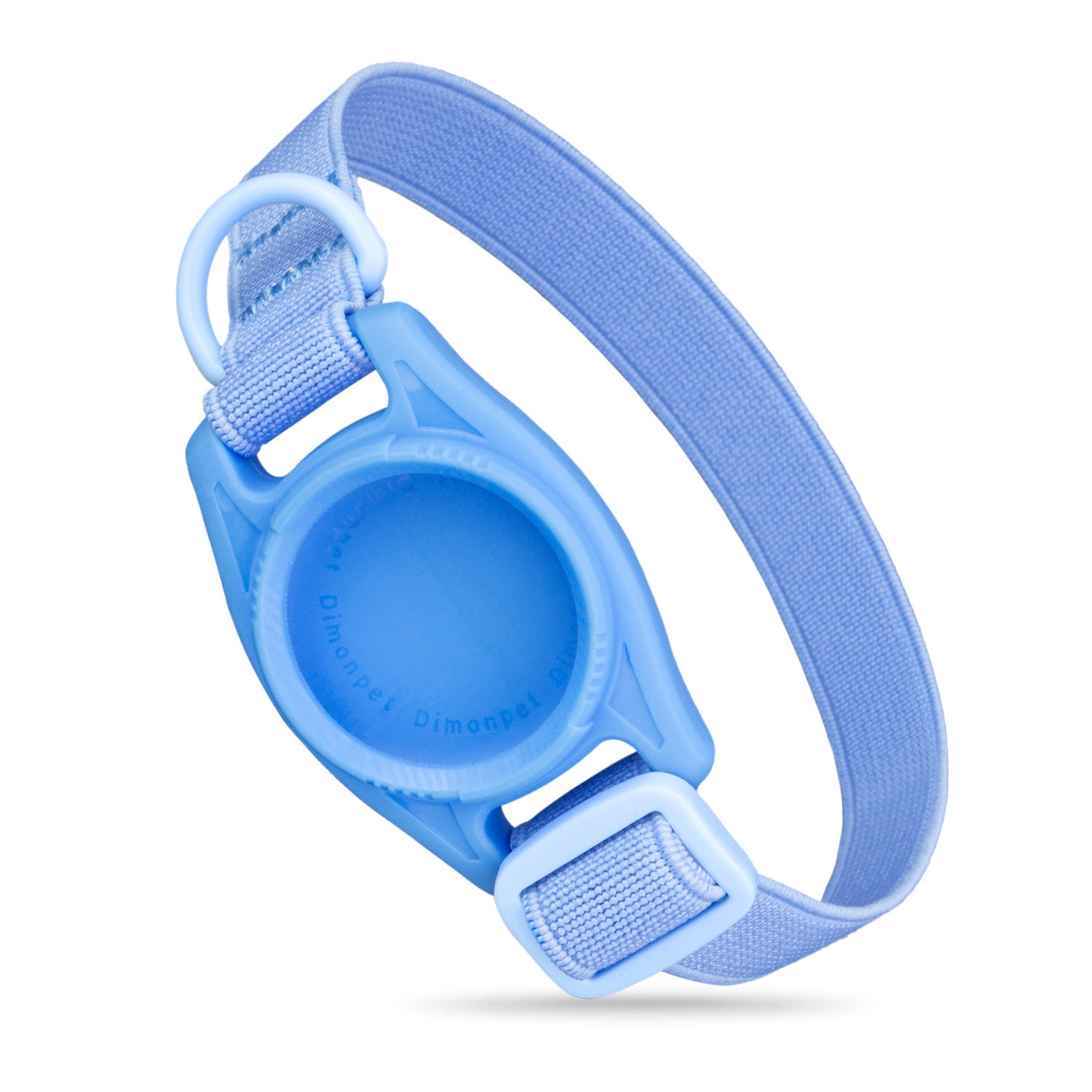 KFX-0537021 Anti-Loss Alarm Pet Collar - Casual Monochrome Design in Blue, Pink, or Black, 20cm-30cm Adjustable Polyester