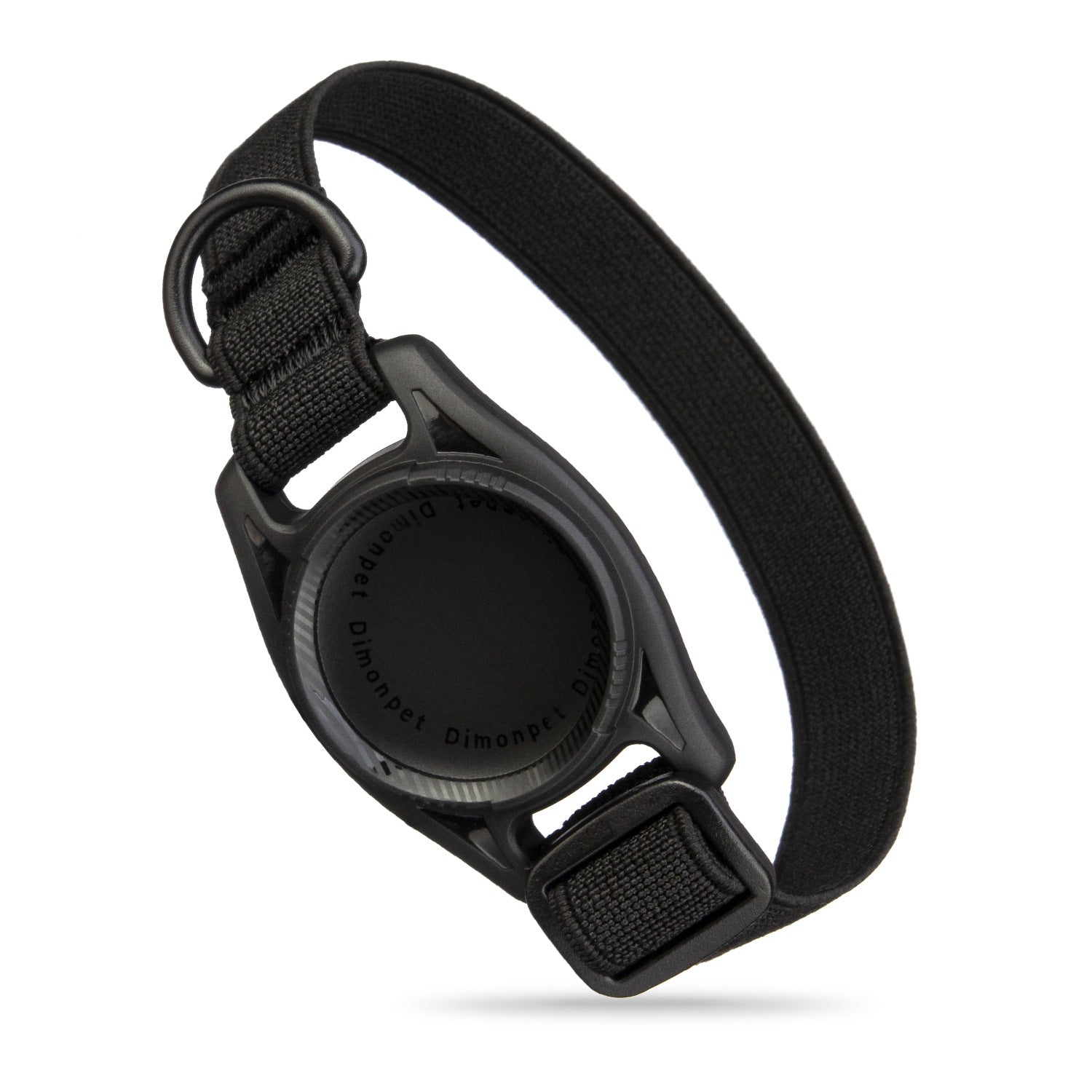 KFX-0537021 Anti-Loss Alarm Pet Collar - Casual Monochrome Design in Blue, Pink, or Black, 20cm-30cm Adjustable Polyester