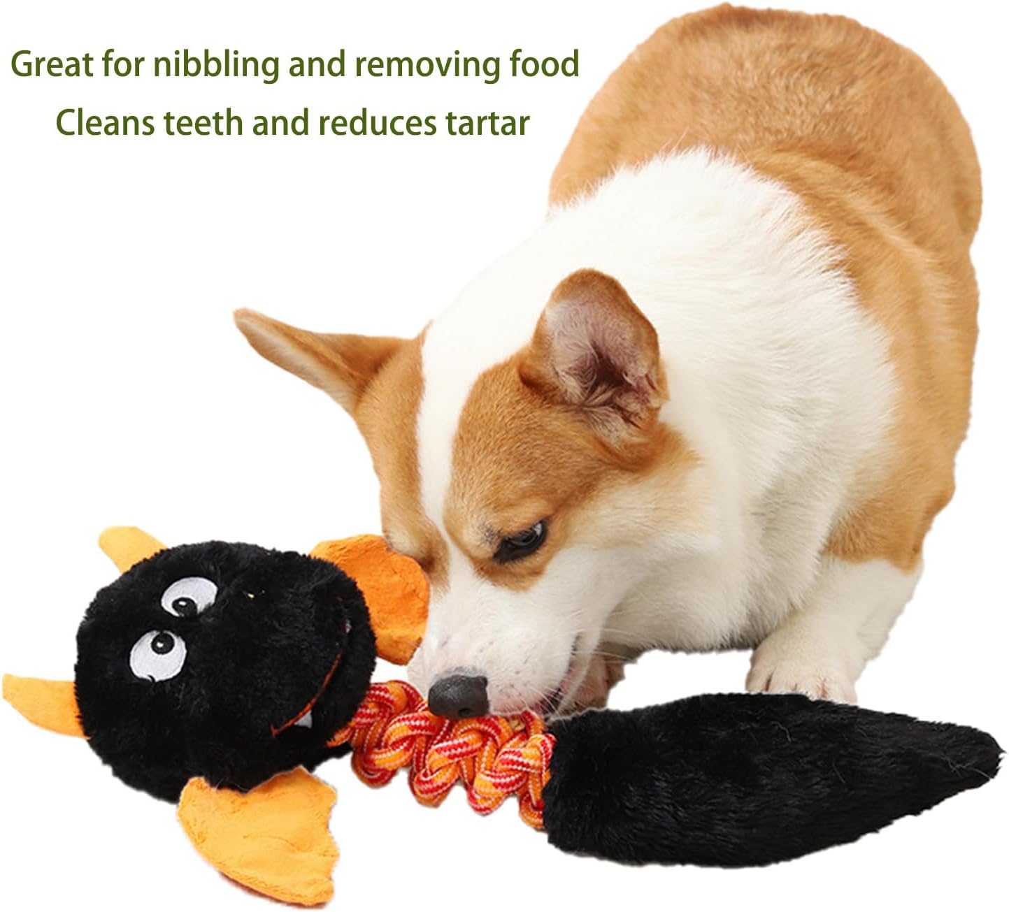 KFX-0544061 Plush Squeaky Dog and Cat Toy for Large and Small Pets, Interactive and Chew Resistant, Machine Washable