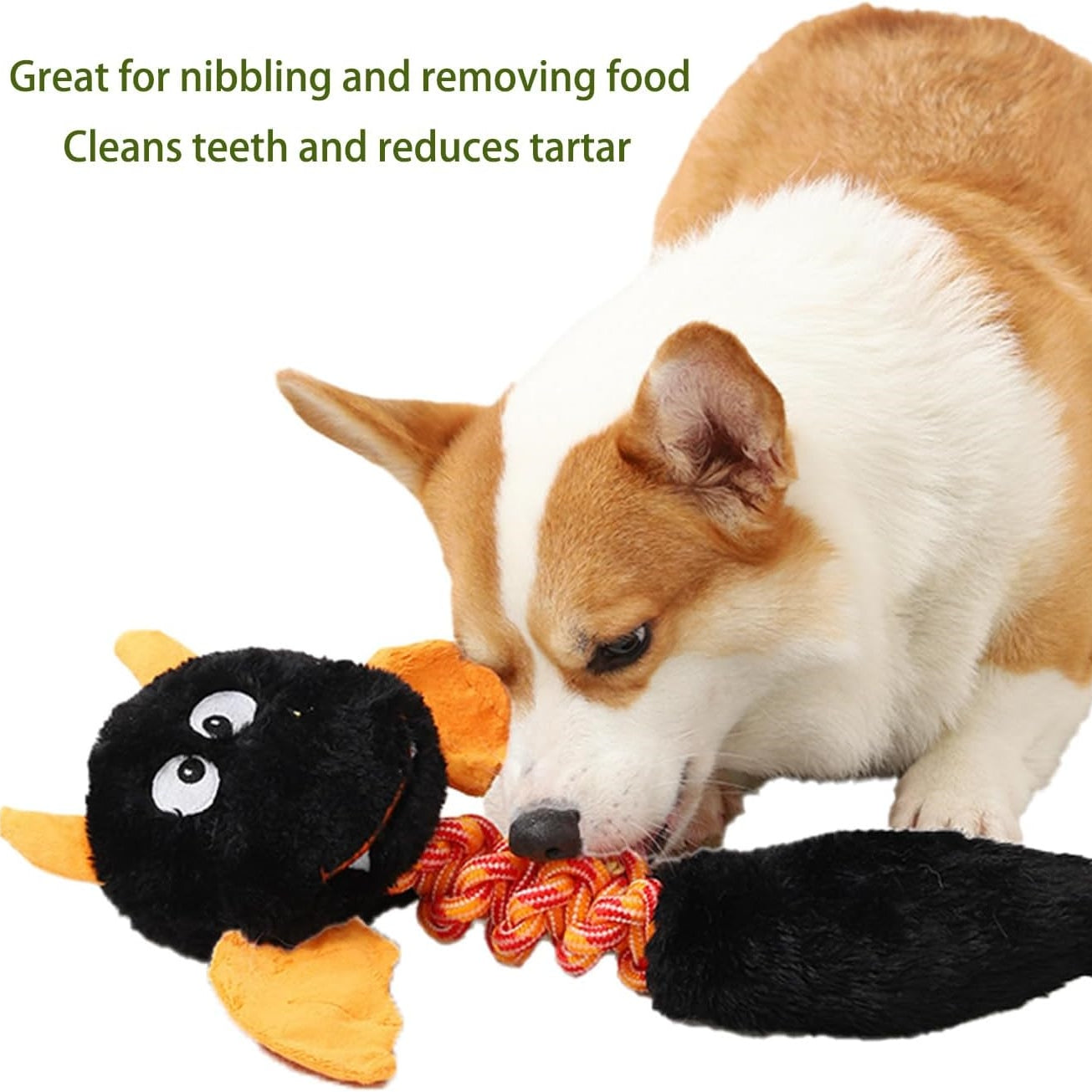 KFX-0544061 Plush Squeaky Dog and Cat Toy for Large and Small Pets, Interactive and Chew Resistant, Machine Washable