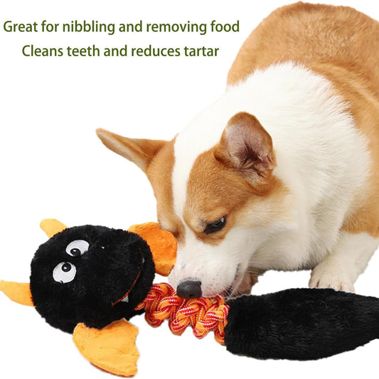 KFX-0544061 Plush Squeaky Dog and Cat Toy for Large and Small Pets, Interactive and Chew Resistant, Machine Washable