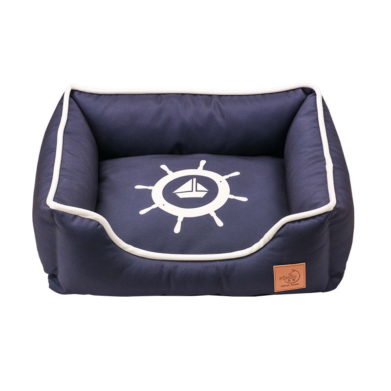 KFX-0546621 Washable Removable Pet Nest in Cloth - Rudder, Anchor, Compass Designs