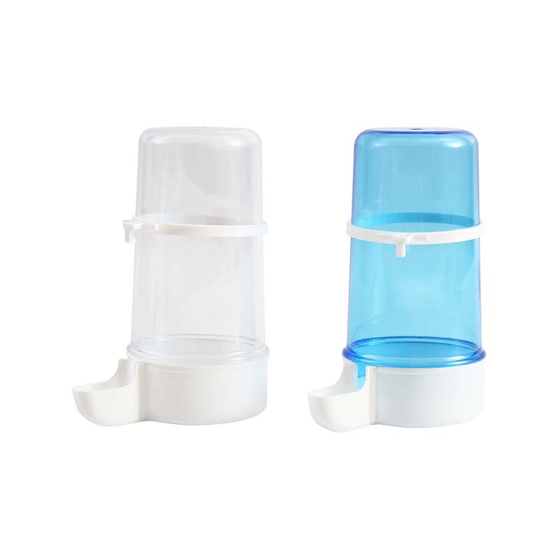 KFX-0550333 Large Blue and White PP Water Pipe for Birds, Ideal for Cages with 1-1.5cm Wire Spacing