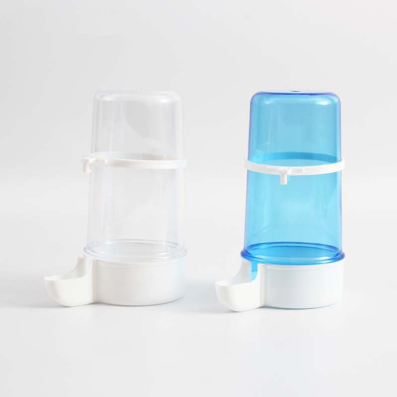 KFX-0550333 Large Blue and White PP Water Pipe for Birds, Ideal for Cages with 1-1.5cm Wire Spacing