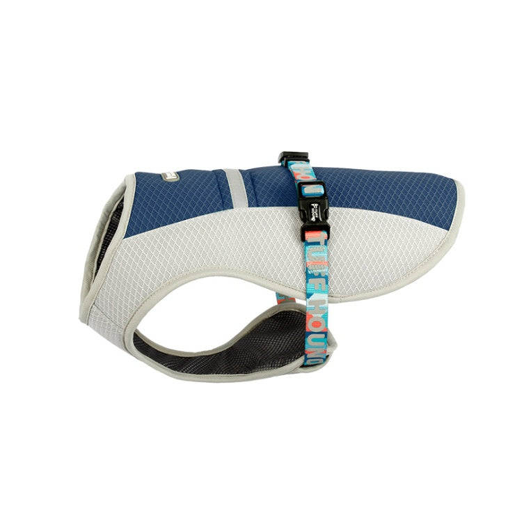 KFX-0550717 Cooling Vest for Dogs - Summer Heatproof Pet Clothing in Blue, Orange, Green, Sizes S-XL