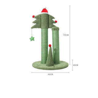 KFX-0555581 Plush Cat Scratching and Climbing Cactus Tree - 68CM & 53CM Height Options