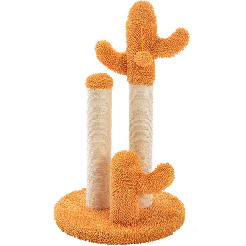 KFX-0555581 Plush Cat Scratching and Climbing Cactus Tree - 68CM & 53CM Height Options