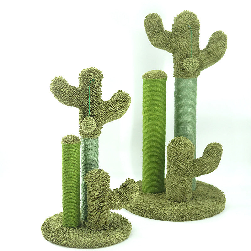 KFX-0555581 Plush Cat Scratching and Climbing Cactus Tree - 68CM & 53CM Height Options