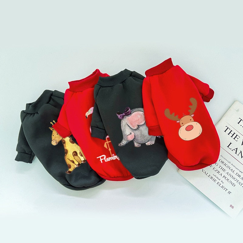 KFX-0557373 Cozy Fleece Sweater for Dogs - Two-Legged Design, Comfortable Fit