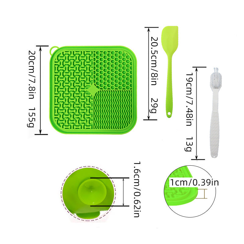 KFX-0558269 Fengrong Silicone Non-Slip Slow Feed Mat with Scraper for Dogs