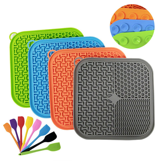 KFX-0558269 Fengrong Silicone Non-Slip Slow Feed Mat with Scraper for Dogs
