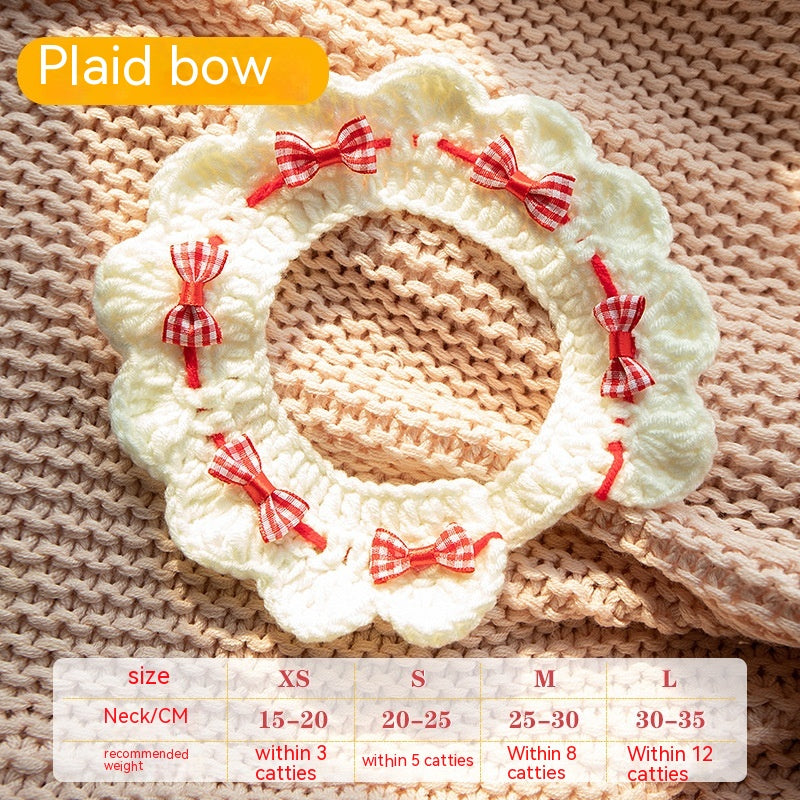 KFX-0560061 Cat Knitted Scarf Necklace in Various Colors and Patterns