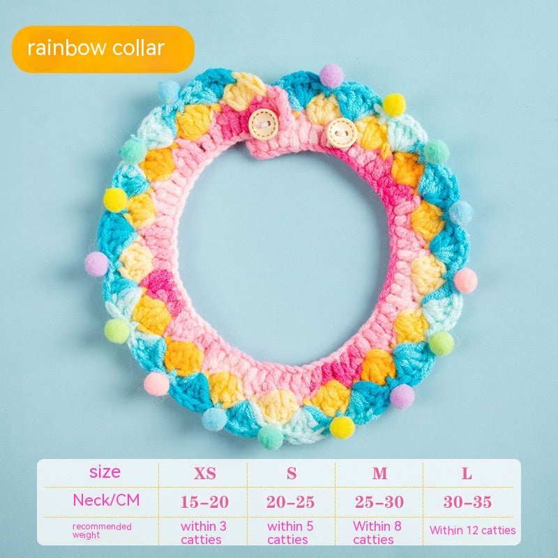 KFX-0560061 Cat Knitted Scarf Necklace in Various Colors and Patterns