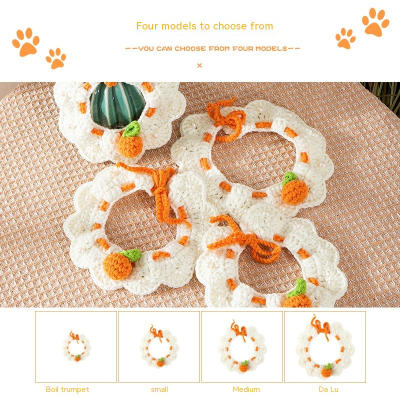 KFX-0560061 Cat Knitted Scarf Necklace in Various Colors and Patterns