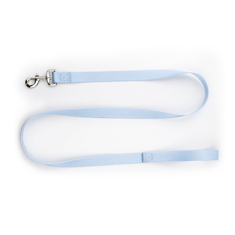 KFX-0561853 Nylon Pet Collar and Traction Rope Set in Vibrant Gradient Colors