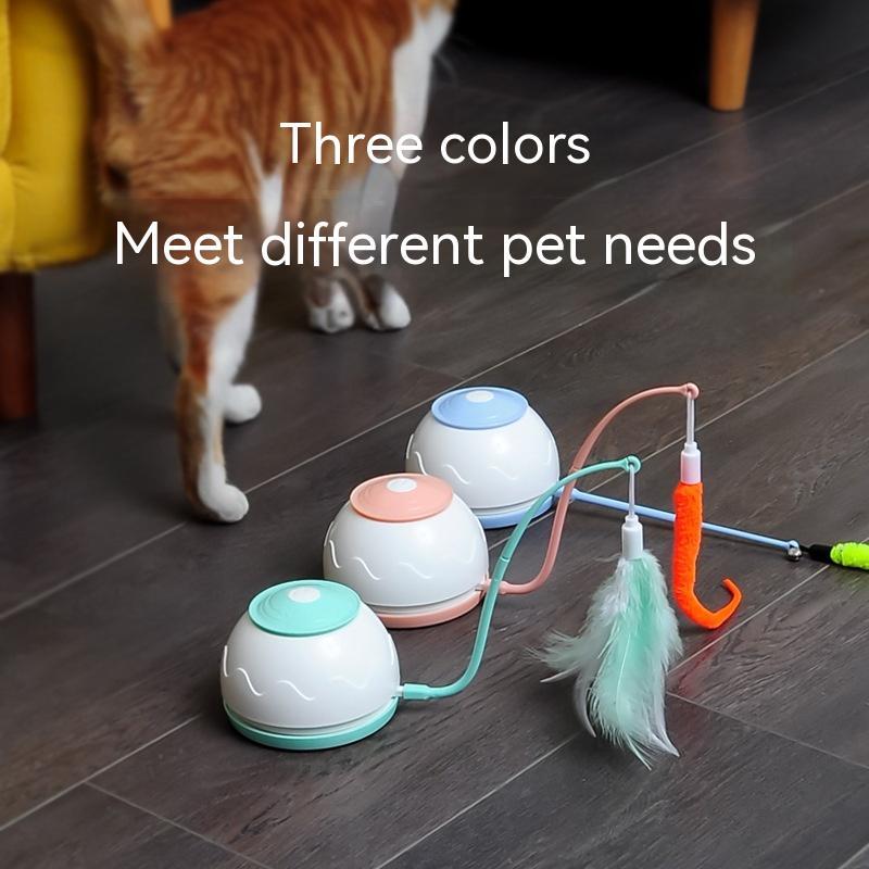 KFX-0562877 Smart Electric Cat Turntable Toy with Adjustable Speed and LED Light