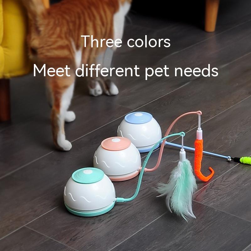KFX-0562877 Smart Electric Cat Turntable Toy with Adjustable Speed and LED Light