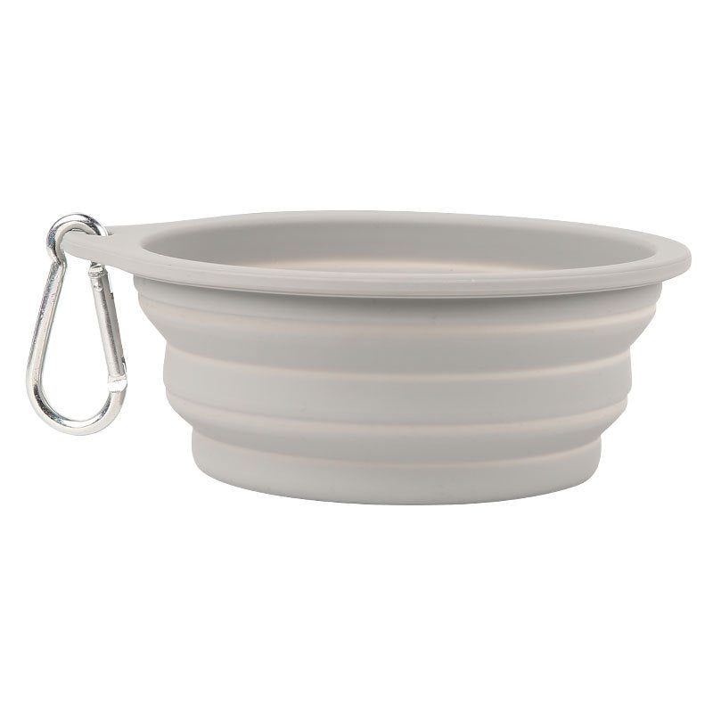 KFX-0564029 Portable Silicone Folding Dog Bowl for Drinking and Eating - Dual-purpose Pet Basin in Various Colors
