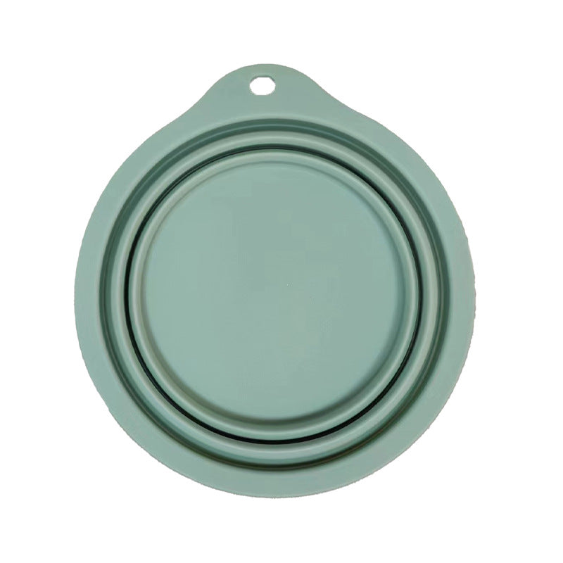 KFX-0564029 Portable Silicone Folding Dog Bowl for Drinking and Eating - Dual-purpose Pet Basin in Various Colors