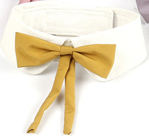 KFX-0565437 Charming Floral Bow Tie Collar for Pets in Green, Pink, and White