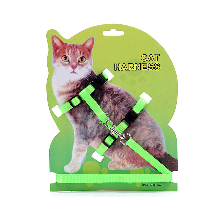 KFX-0567101 Adjustable Cat Chest Sling with 1.2m Nylon Leash for Secure Outdoor Exploration