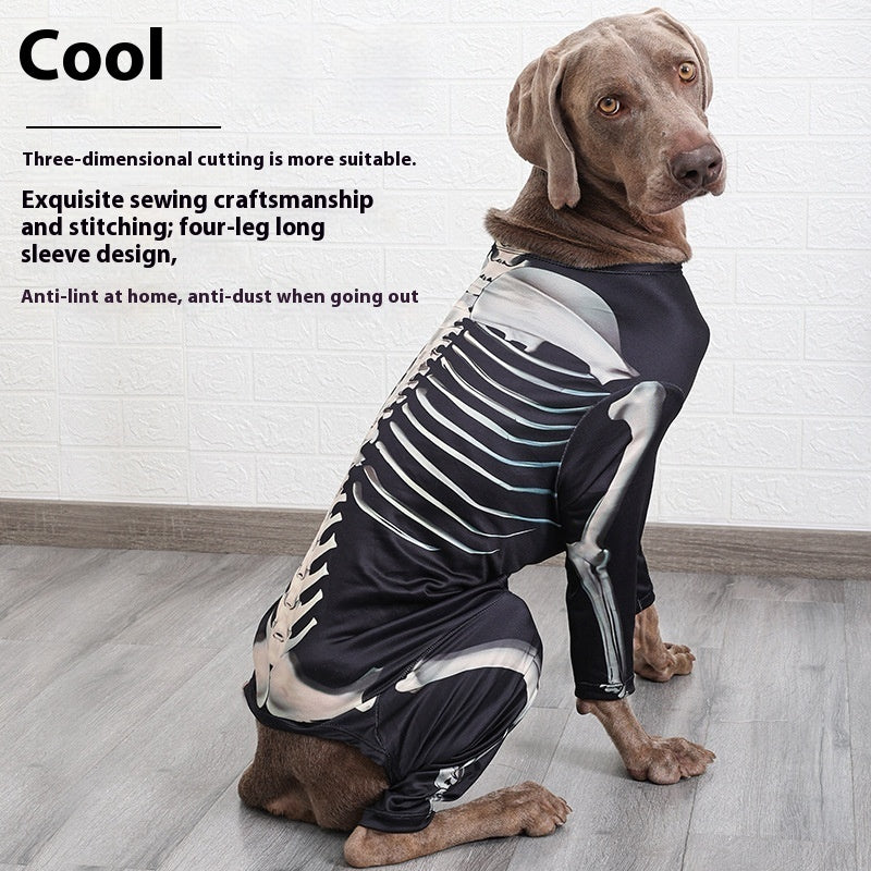 KFX-0568381 Comfortable Black Transformation Dress for Pet Dogs - Halloween Costume, Sizes XL to 3XL