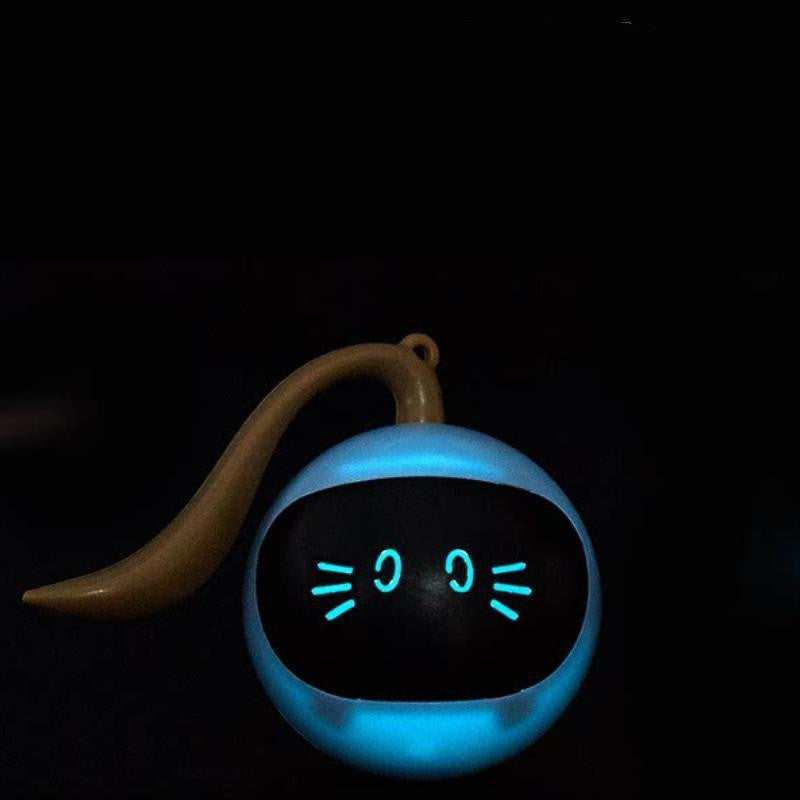 KFX-0568637 Interactive 360° Rotating LED Ball Toy for Cats - Engaging and Colorful Playtime