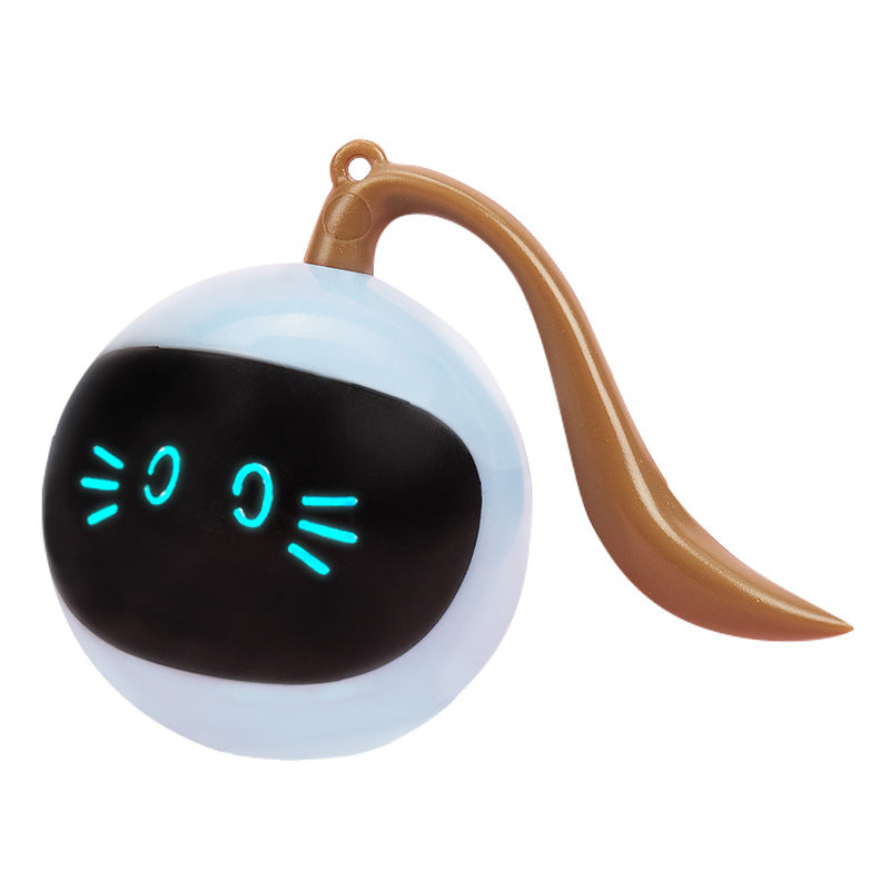 KFX-0568637 Interactive 360° Rotating LED Ball Toy for Cats - Engaging and Colorful Playtime