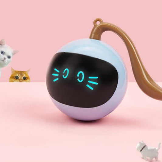 KFX-0568637 Interactive 360° Rotating LED Ball Toy for Cats - Engaging and Colorful Playtime