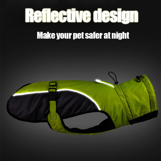 KFX-0571965 Waterproof Reflective Pet Dog Rashers - Warm Fashionable Apparel in Multiple Color Combinations