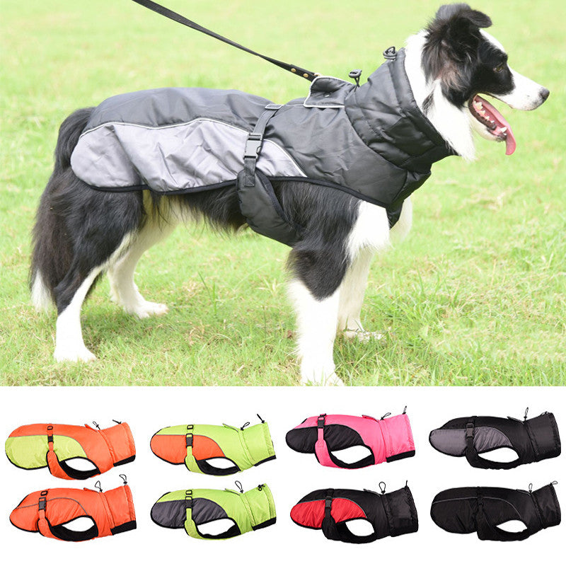 KFX-0571965 Waterproof Reflective Pet Dog Rashers - Warm Fashionable Apparel in Multiple Color Combinations