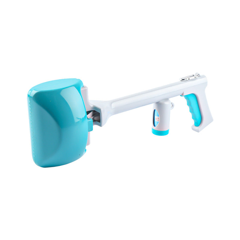 KFX-0577341 Extended Handle Toilet Picker for Dogs and Cats - Plastic, Blue, Available in Small and Large Sizes