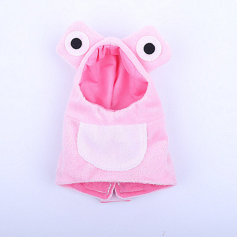 KFX-0577981 Creative Handmade Pet Bird Clothing – Stylish Outfits in Pink, Green, Blue, and Yellow
